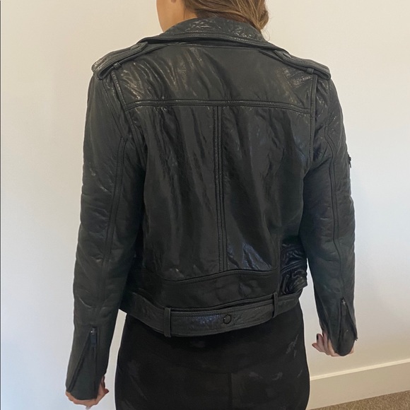 The Kooples Black Leather Jacket - Picture 12 of 12